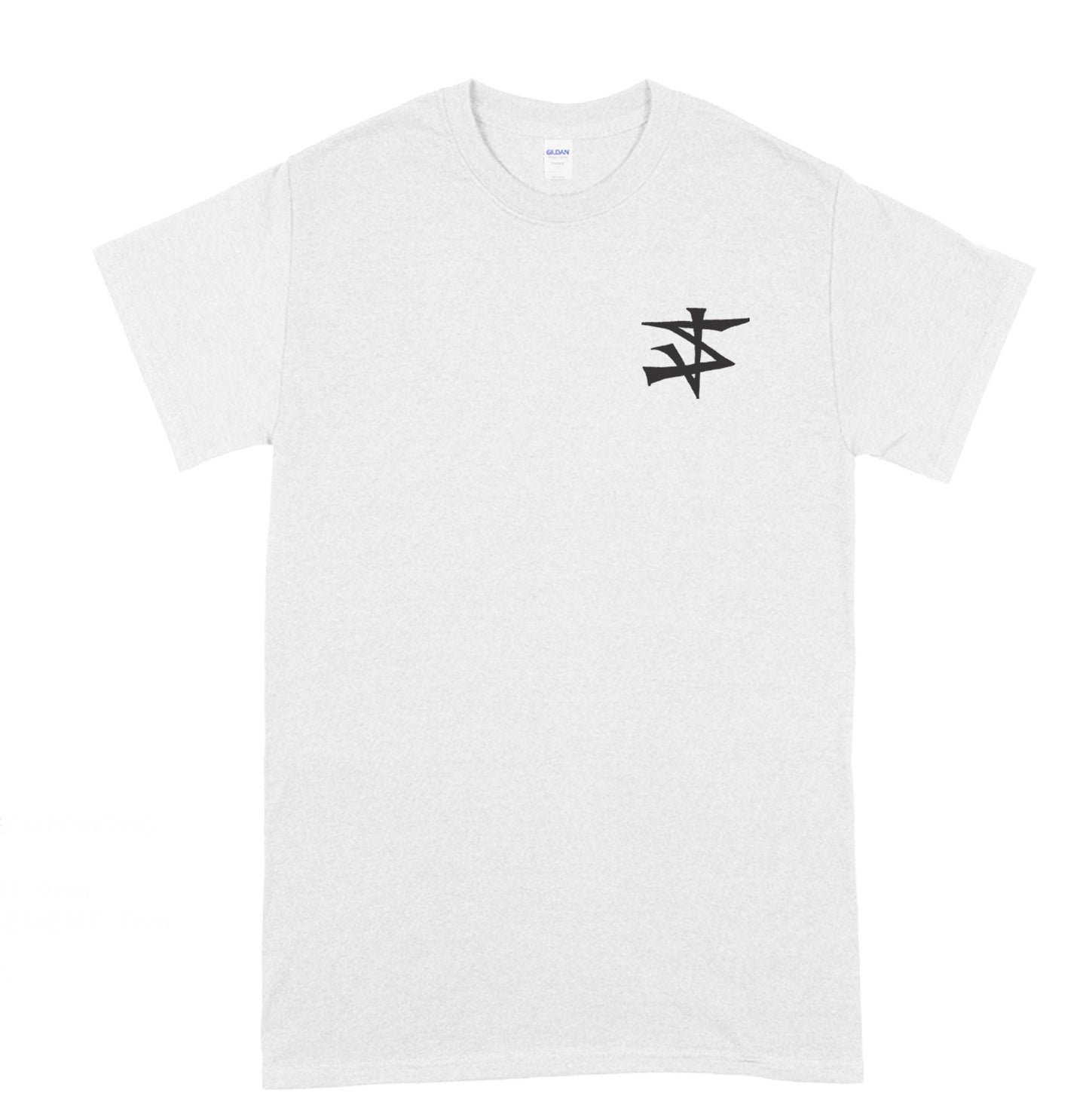 STRAIGHTJACKET NATION - LOGO SHIRT (BLACK ON WHITE)
