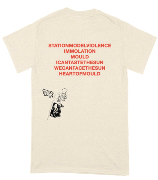 STATION MODEL VIOLENCE - STATION TO STATION MODEL VIOLENCE SHIRT (NATURAL)
