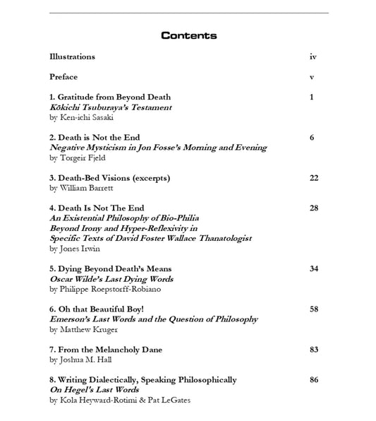 Philosophy of Final Words