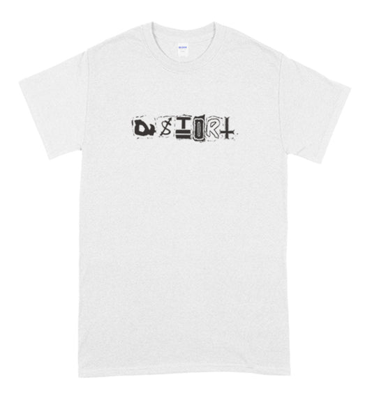 DISTORT - LOGO SHIRT (WHITE)
