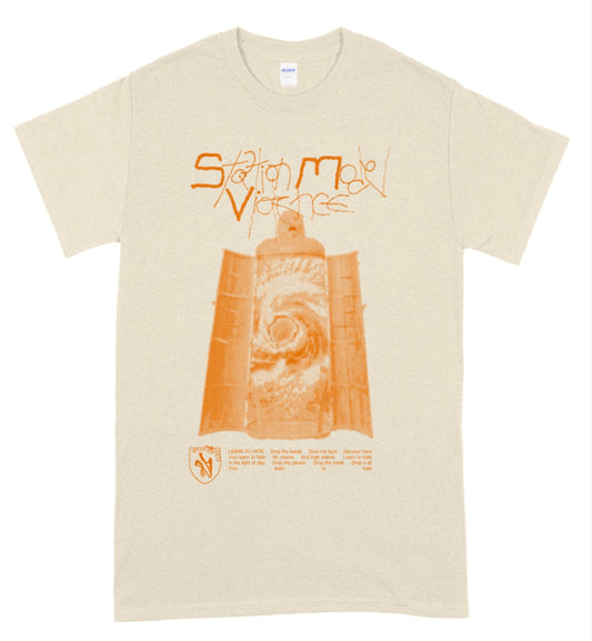 Station Model Violence - Learn2Hate Shirt (Orange on Natural)
