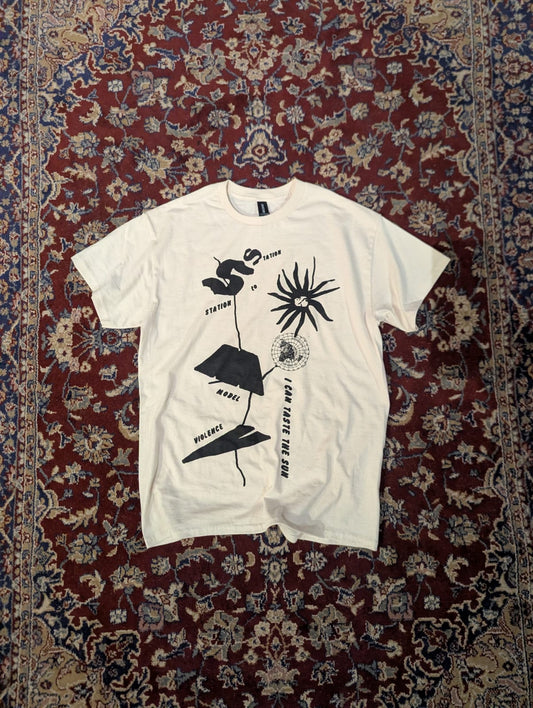STATION MODEL VIOLENCE - STATION TO STATION MODEL VIOLENCE SHIRT (NATURAL)