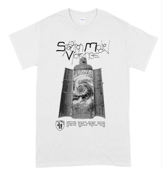 Station Model Violence - Learn2Hate Shirt (Black on White)