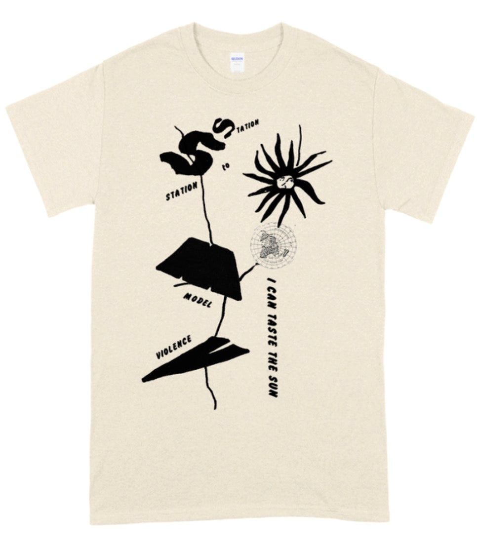 STATION MODEL VIOLENCE - STATION TO STATION MODEL VIOLENCE SHIRT (NATURAL)