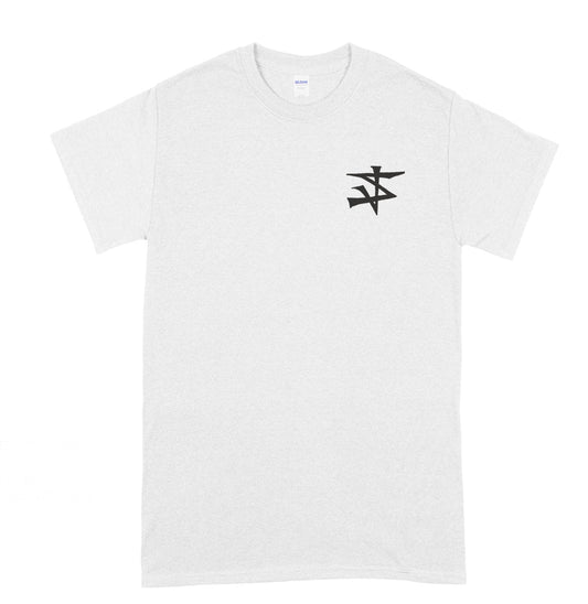 STRAIGHTJACKET NATION - LOGO SHIRT (BLACK ON WHITE)