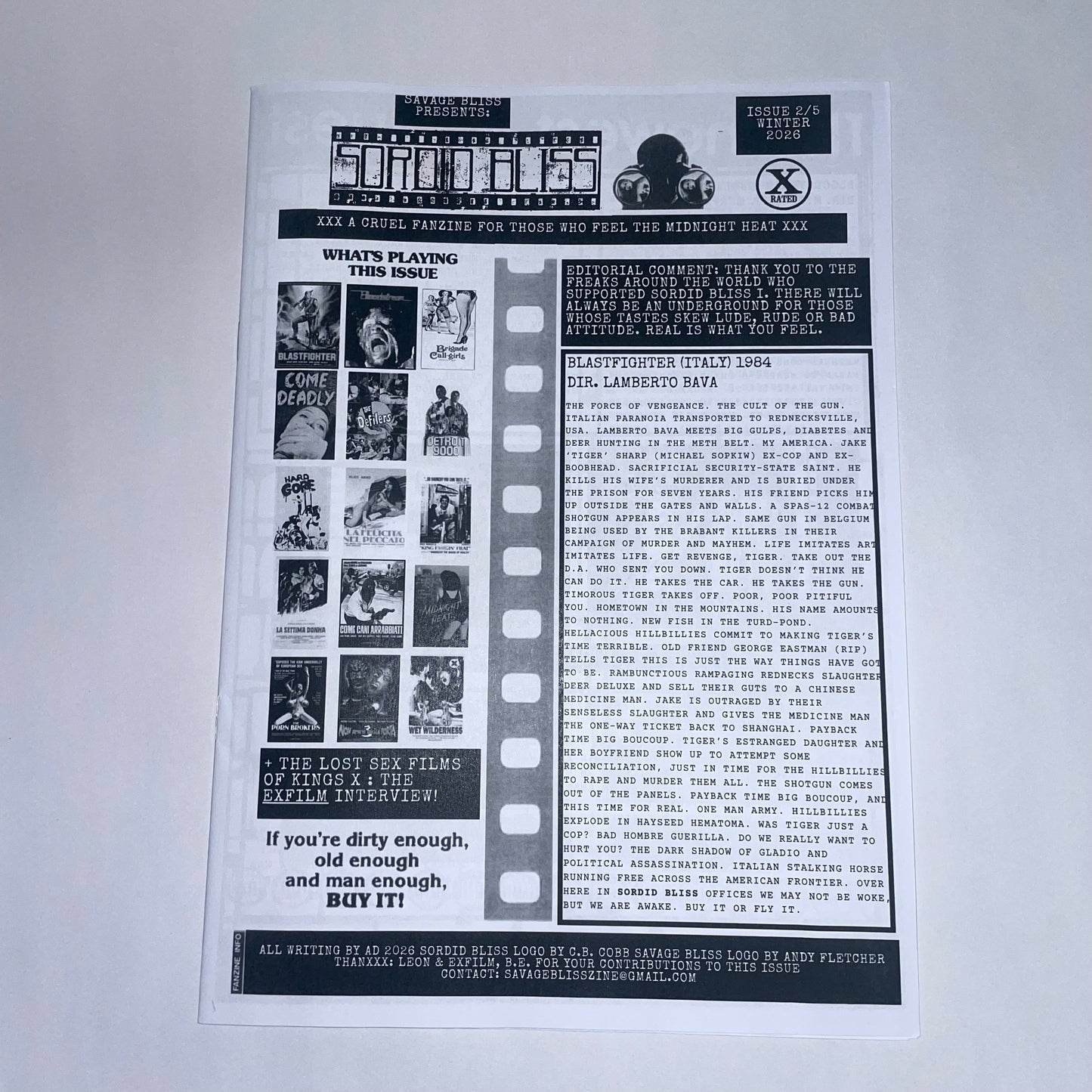 SAVAGE BLISS PRESENTS: SORDID BLISS MAG #2