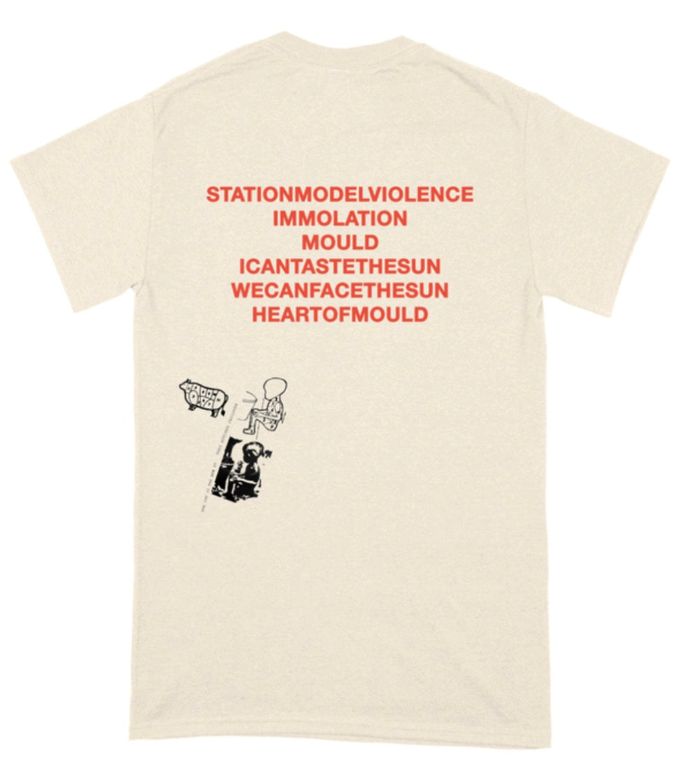 STATION MODEL VIOLENCE - STATION TO STATION MODEL VIOLENCE SHIRT (NATURAL)