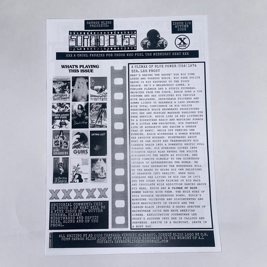 SAVAGE BLISS PRESENTS: SORDID BLISS MAG