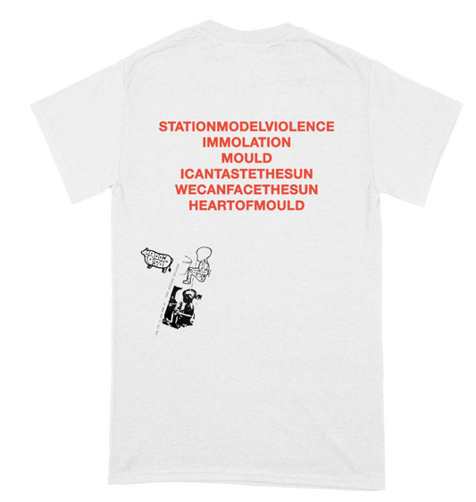 STATION MODEL VIOLENCE - STATION TO STATION MODEL VIOLENCE SHIRT (WHITE)
