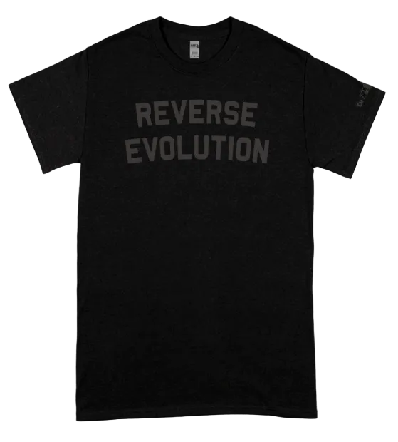 DISTORT - REVERSE EVOLUTION SHIRT (BLACK2BLACK)