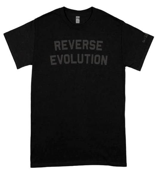 DISTORT - REVERSE EVOLUTION SHIRT (BLACK2BLACK)